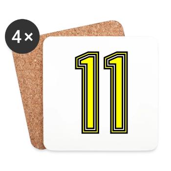 11 - Untersetzer (4er-Set) - Weiß - Vorne