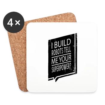 Christmas Tree Sci Fi Funny Sayings Boys Funny - Coasters (set of 4) - white - Front