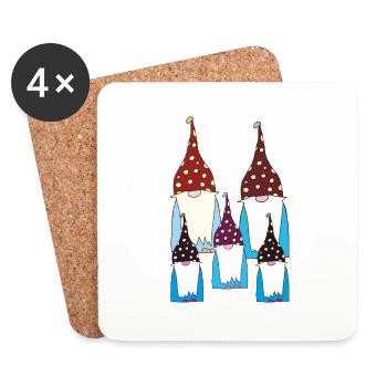 Gnome 5 Series - Coasters (set of 4) - white - Front