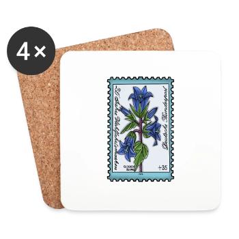 Bellflower - Coasters (set of 4) - white - Front