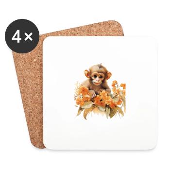 Little Jungle Dreamer - Coasters (set of 4) - white - Front