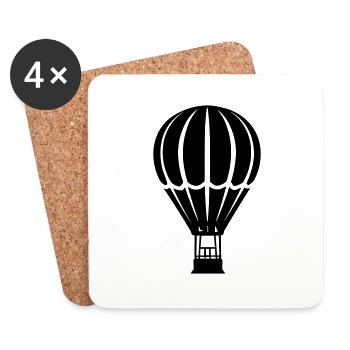 Luftballon - Untersetzer (4er-Set) - Weiß - Vorne