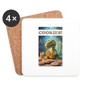 Cookies! - Untersetzer (4er-Set) - Weiß - Vorne