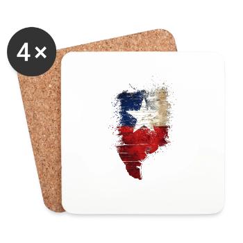 State of Texas - Coasters (set of 4) - white - Front