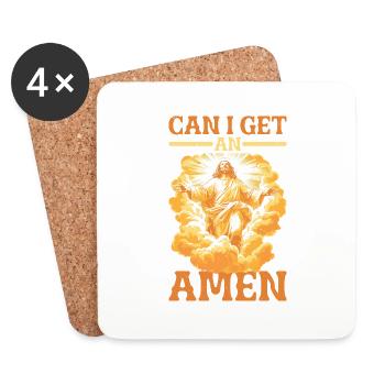 Can I Get An Amen 18 - Untersetzer (4er-Set) - Weiß - Vorne