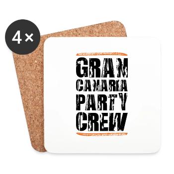 L’équipe de la fête de Gran Canaria - Dessous de verre (lot de 4) - blanc - Devant