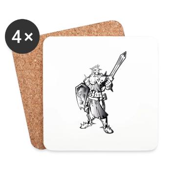 ritter - Untersetzer (4er-Set) - Weiß - Vorne