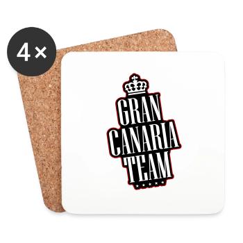 L’équipe de Gran Canaria - Dessous de verre (lot de 4) - blanc - Devant