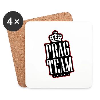 Prague Team - Coasters (set of 4) - white - Front