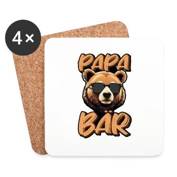 Dad Father - Coasters (set of 4) - white - Front
