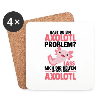 Axolotl - Coasters (set of 4) - white - Front