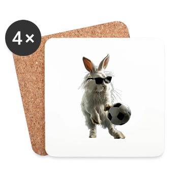 Rabbit - Coasters (set of 4) - white - Front
