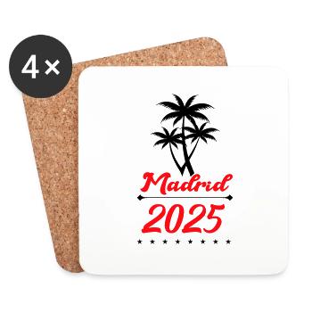 madrid 2025 - Untersetzer (4er-Set) - Weiß - Vorne