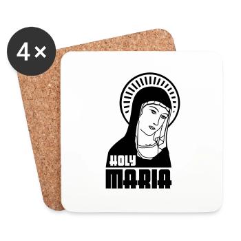 Holy Mary - Coasters (set of 4) - white - Front