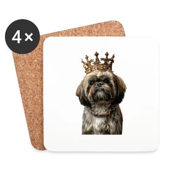 Shih Tzu - Coasters (set of 4) - white - Front