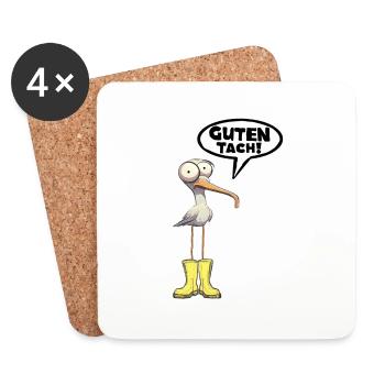 Good Tach Seagull Funny Saying Funny Saying - Coasters (set of 4) - white - Front
