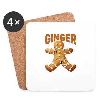 Don't Make This Ginger Snap 2 - Untersetzer (4er-Set) - Weiß - Vorne