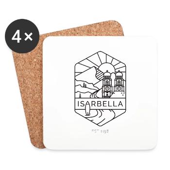 ISARBELLA - Untersetzer (4er-Set) - Weiß - Vorne