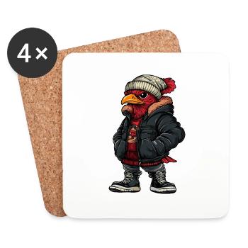 Turkey Fashion Winter - Coasters (set of 4) - white - Front