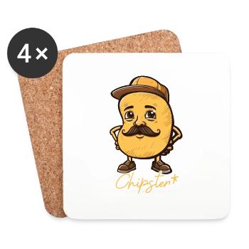 Chipster - Coasters (set of 4) - white - Front