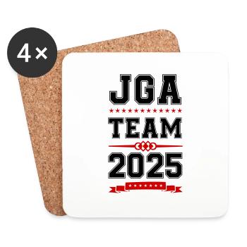 jga team 2025 - Untersetzer (4er-Set) - Weiß - Vorne