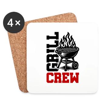 Grill Crew - Coasters (set of 4) - white - Front