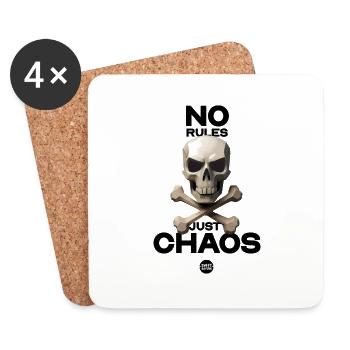 NO RULES - Coasters (set of 4) - white - Front