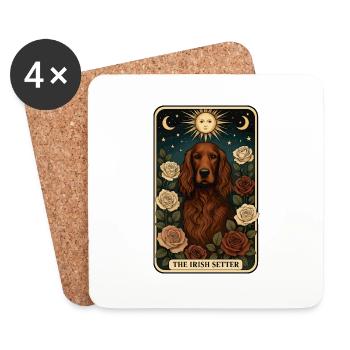 Irish Setter - Untersetzer (4er-Set) - Weiß - Vorne
