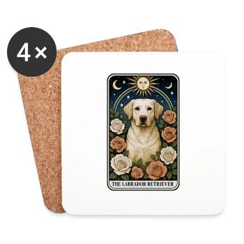 Labrador Retriever - Untersetzer (4er-Set) - Weiß - Vorne