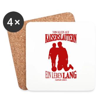 Kaiserslautern Football Tradition Gift - Coasters (set of 4) - white - Front
