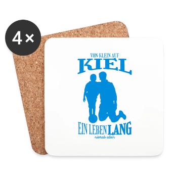 Kiel Football Fans Gift - Coasters (set of 4) - white - Front