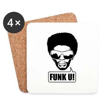 Pimp - Untersetzer (4er-Set) - Weiß - Vorne