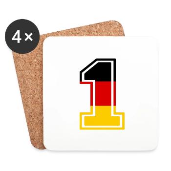 Germany Germany nr 1 - Coasters (set of 4) - white - Front