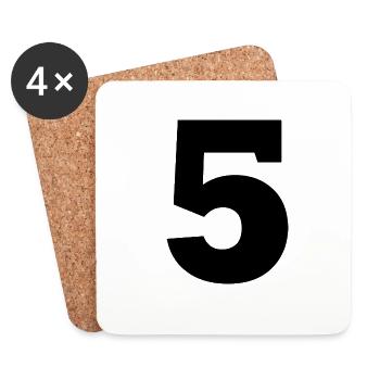 5 - Coasters (set of 4) - white - Front