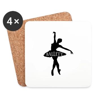 ballet - Coasters (set of 4) - white - Front