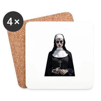 The dark nun - Untersetzer (4er-Set) - Weiß - Vorne