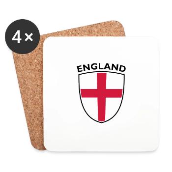 SHIELD ANGLETERRE - Dessous de verre (lot de 4) - blanc - Devant
