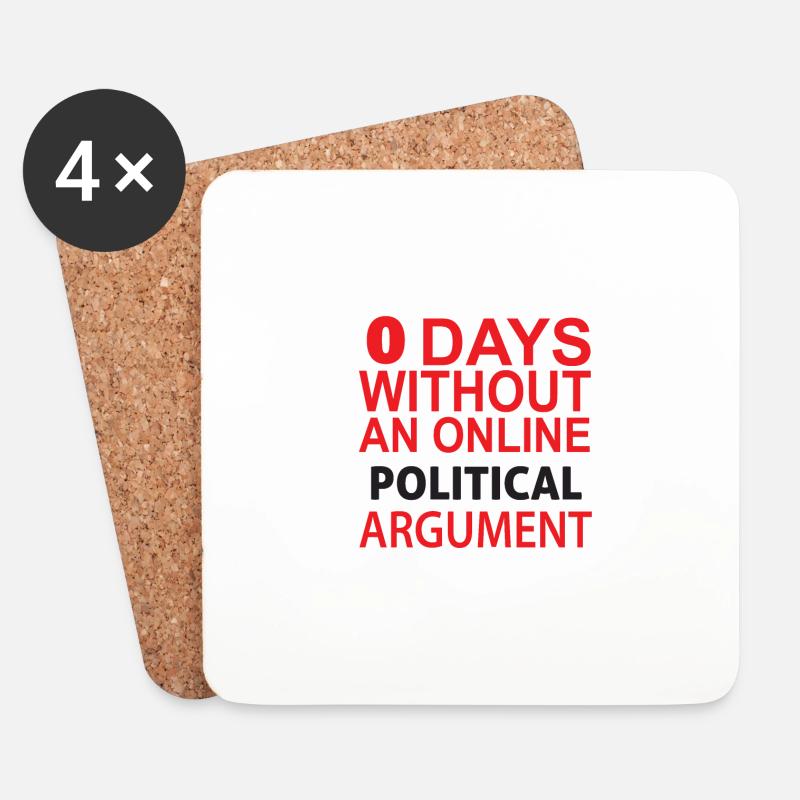 Politik - Untersetzer (4er-Set) - Weiß