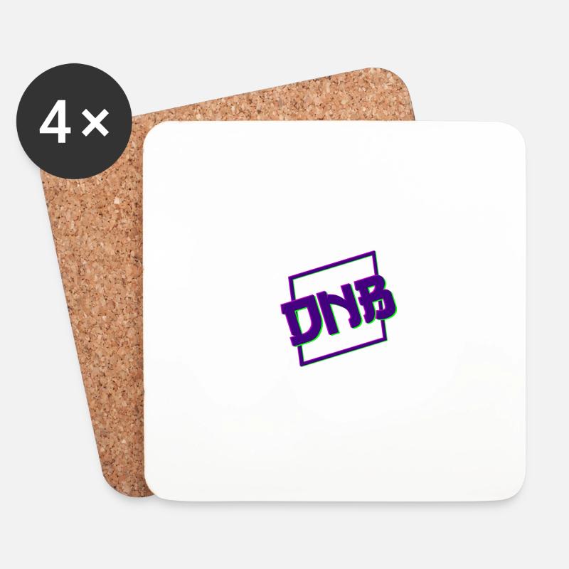Drum And Bass Geschenkidee Rave - Untersetzer (4er-Set) - Weiß