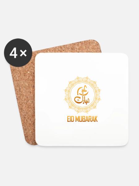 Eid Festival - Coasters (set of 4) - white