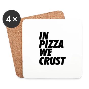 Pizza - Untersetzer (4er-Set) - Weiß - Vorne