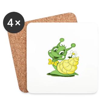 slug - Coasters (set of 4) - white - Front