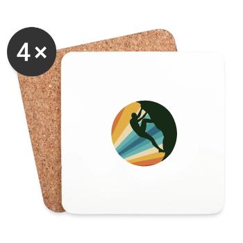 rock climbing - Coasters (set of 4) - white - Front