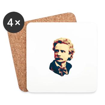 Edvard Grieg - Untersetzer (4er-Set) - Weiß - Vorne