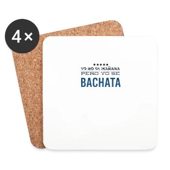 Yo se Bachata Bachata Dance - Coasters (set of 4) - white - Front