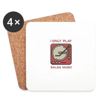 I Only Play Salsa Music - Untersetzer (4er-Set) - Weiß - Vorne