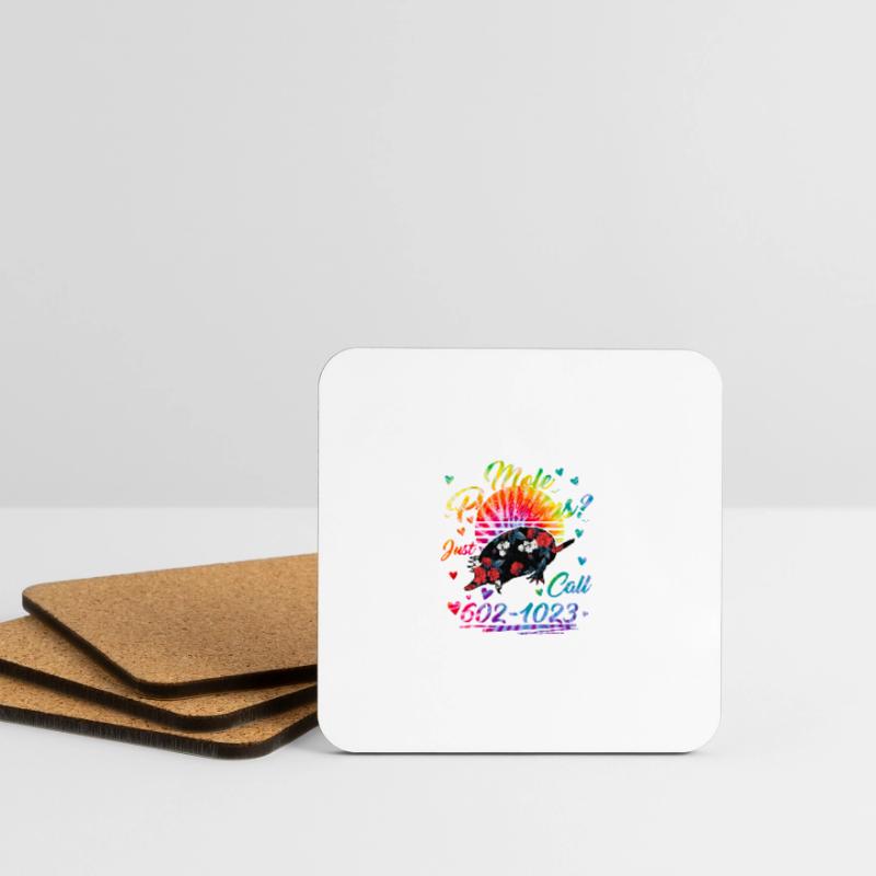 Mole Day Mole Problems Just Call Avogadro's Coasters (set of 4)