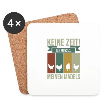 Landwirt Bauer Farmer - Untersetzer (4er-Set) - Weiß - Vorne