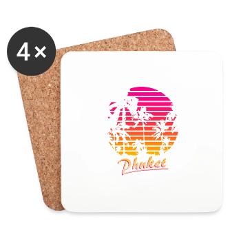 Phuket - Coasters (set of 4) - white - Front