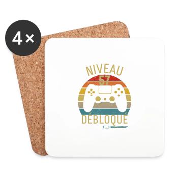 NIVEAU 57 DÉBLOQUÉ - Dessous de verre (lot de 4) - blanc - Devant